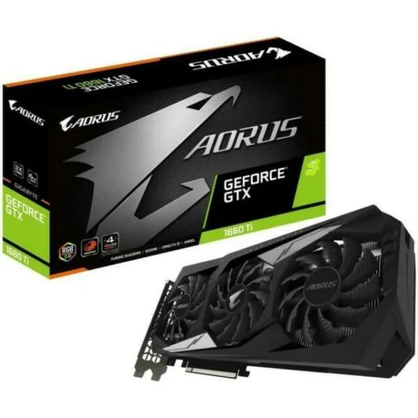 
Perfectly new_AORUS Ge-Force GTX 1660 TI 6gb Video Card 3 X Windforce Fans 6gb 