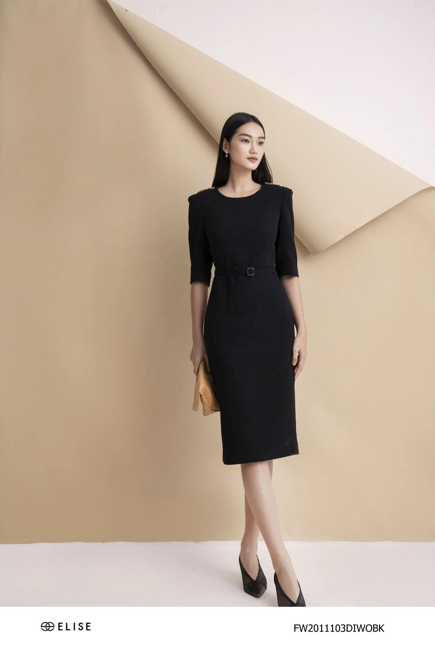 Casual Dresses Black Office Ladies Dress Women Winter Clothes High Quality Fashion Trending 2022 Vietnam Womens Designer Clothes