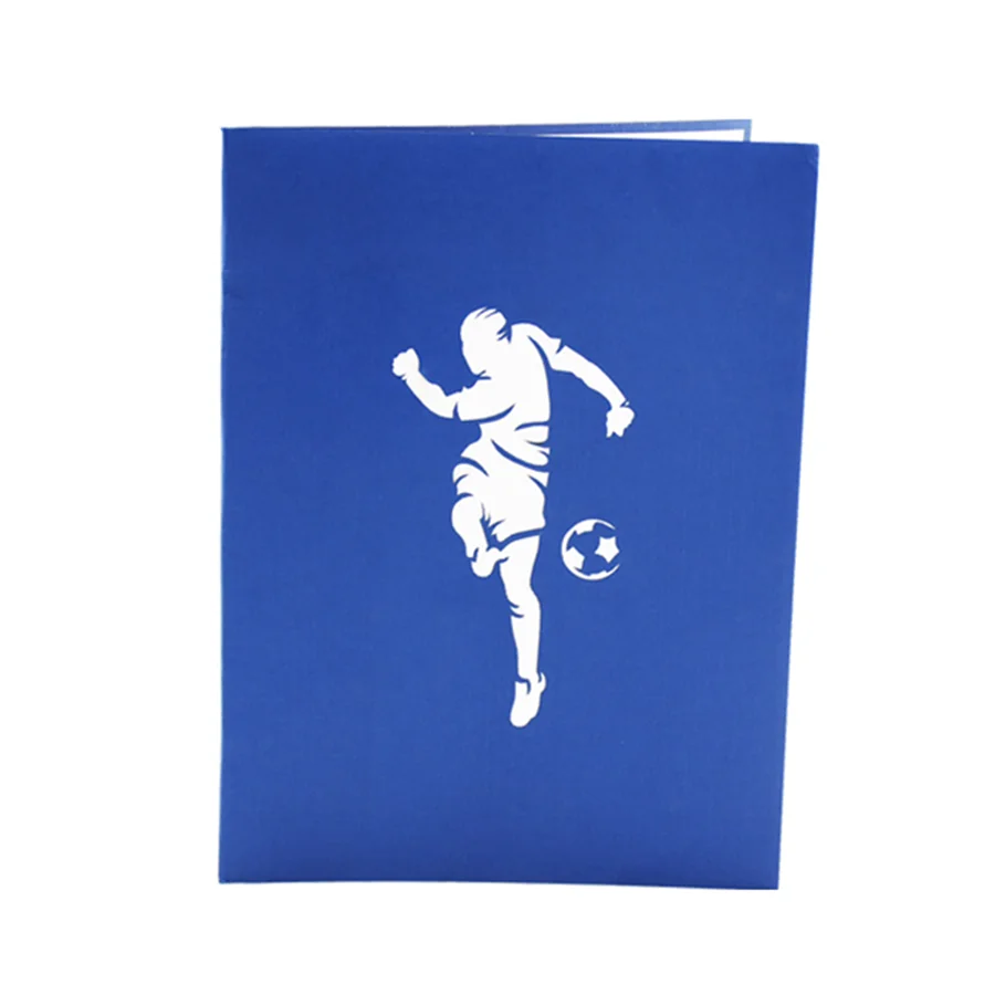 
Football Player 3D Sport Pop up greeting card Kirigami Wholesale Vietnam handmade gift 