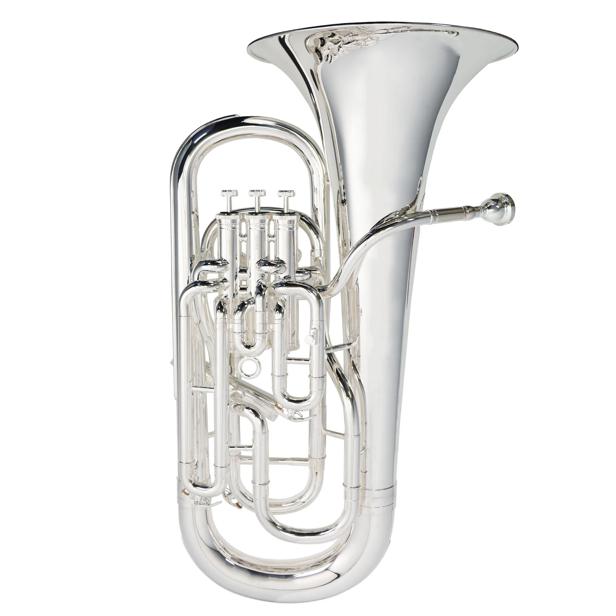 Montreux Compensating Euphonium Silver Plate Brass Instrument with Case