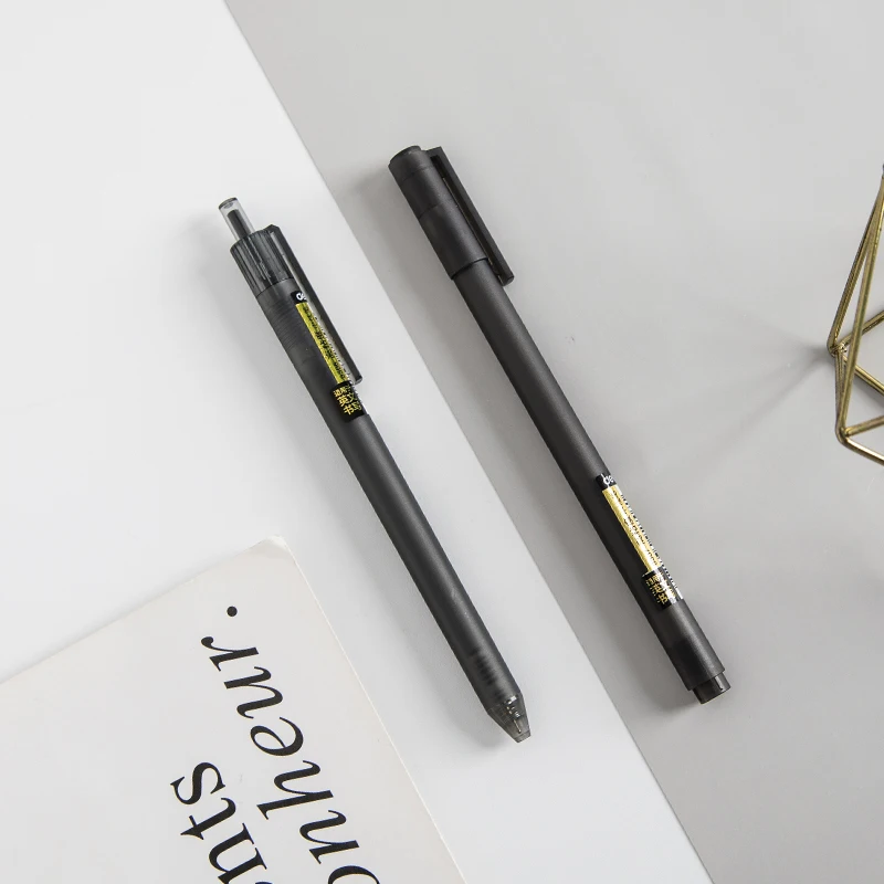 
Premium Fine Point Refillable & Retractable Rolling Ball Black Ink Gel Pens 