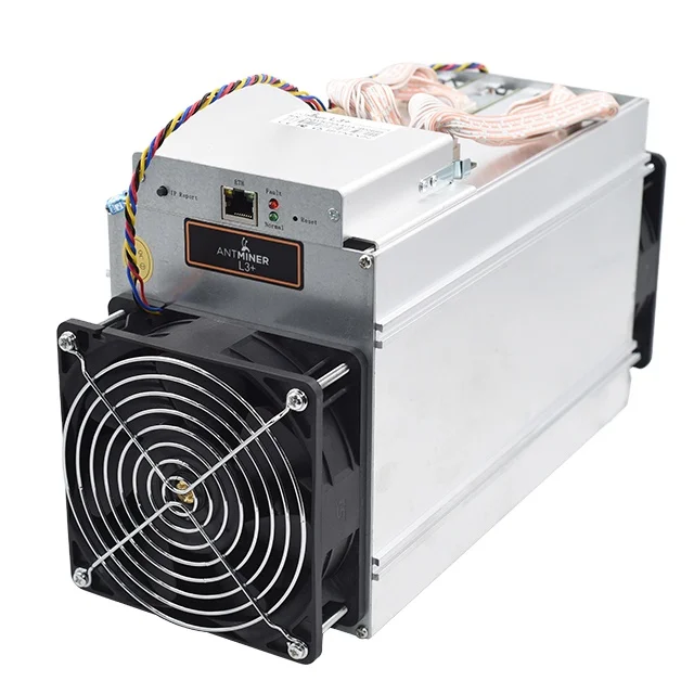 Б/у Майнер Bitmain Antminer, купить Майнер LTC Scrypt с мощностью Asic L3 Plus, Биткоин L3 + 880 Вт, 504 мгн/с, машина для майнинга криптовалюты