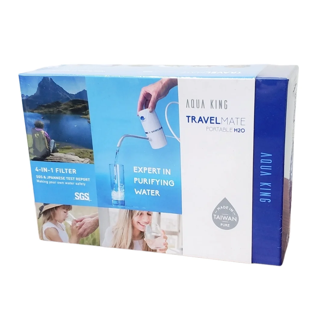 Hiking water filter with electric water pump portable water filter