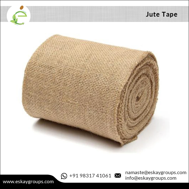 Minimal Price Highest Selling Mesh Fabric Type 0.5-1.6m Width 10 LBS Yarn Count Jute Tape for Bulk Buyers