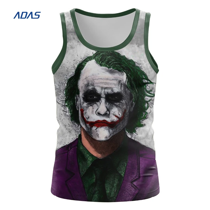 Men Tank Tops  Mesh Fabric Beach Style Quick Dry Vest 3D Sublimation Sleeveless T Shirt Printed Tank Top Custom Design