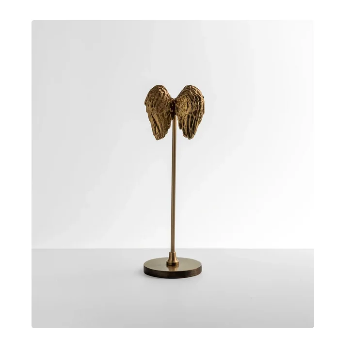 Top Quality Brass Angel Wing Accessory Sculpture table objects hot selling product at OEM price from India
