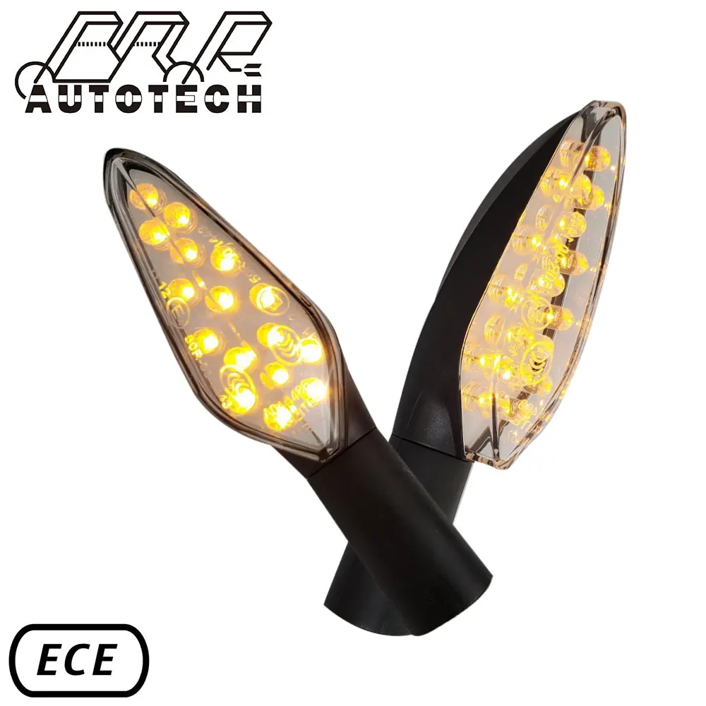 Светодиодные поворотники для мотоциклов, 16 шт., от 10 В до 30 в