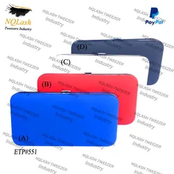 New Amazing Style Magnetic kit For Eyelash Tweezers / Beautiful Attractive Color Eyelash Extension Tweezers kit / Customer Name