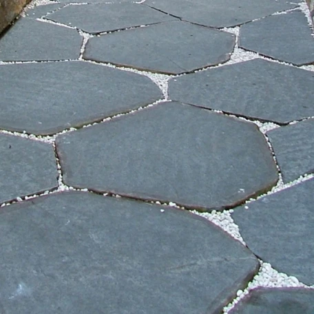 Pathway Big Basalt Thin Irregular Stepping Stone Paving Curbing Edgestone for Outdoor Garden Yard Park Sidewalk