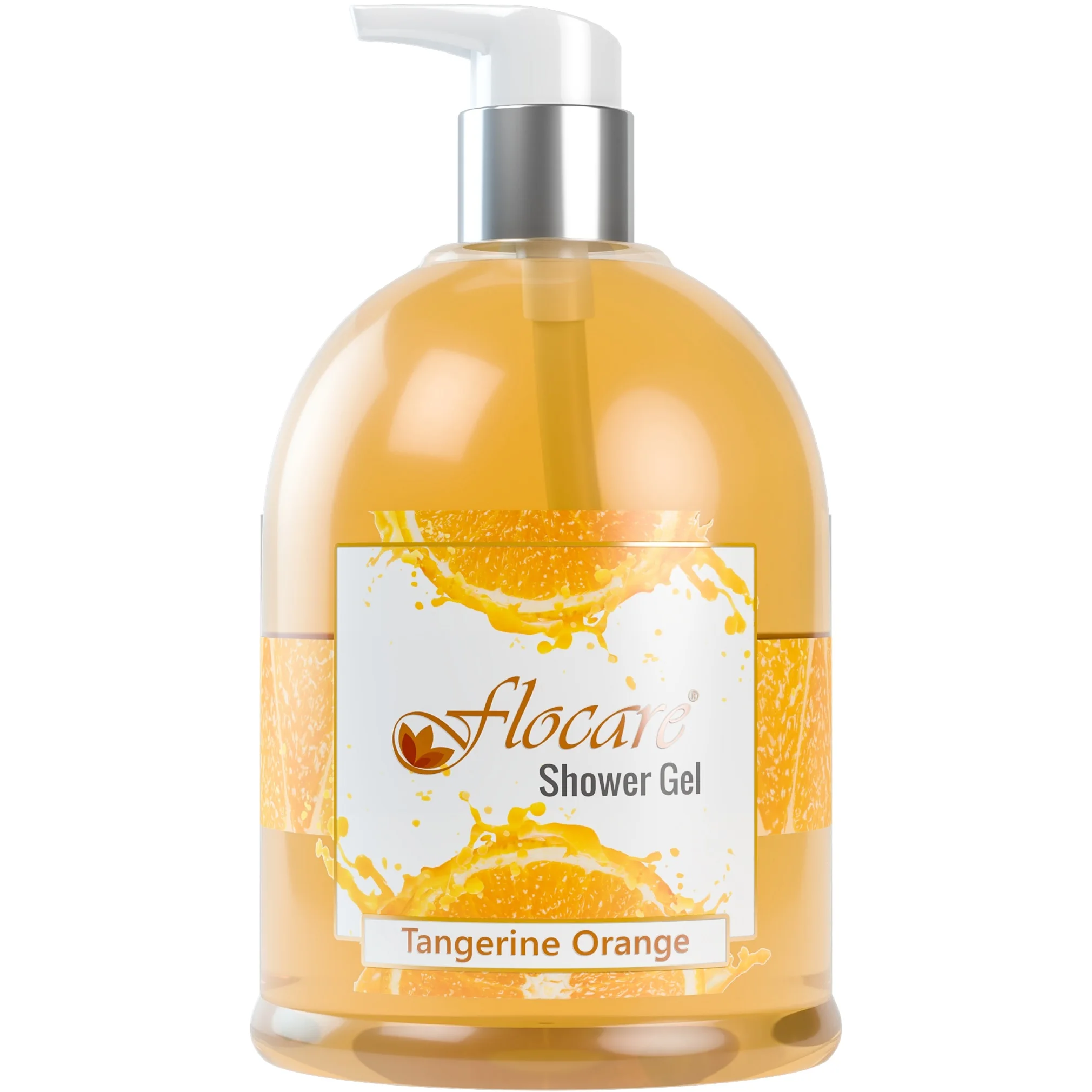 Professional oem manufacturer flower aroma orange ginger fresh petal bodywash antiseptic shower gel for private label
