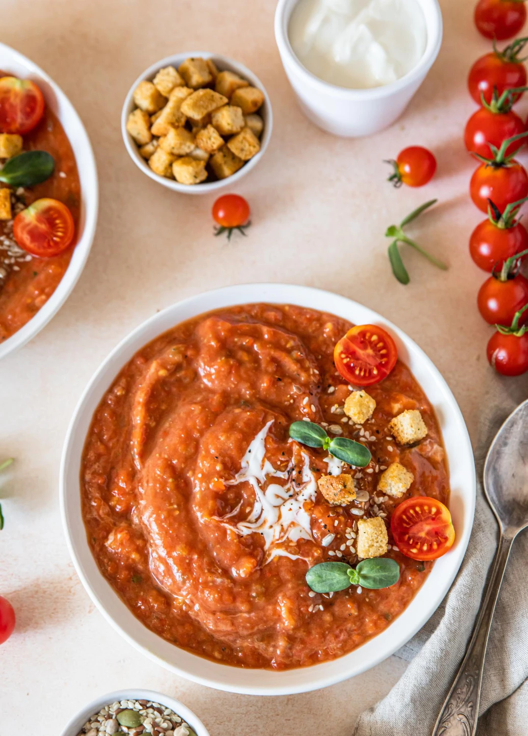 Traditional Italian Healthy Snacks with Chilli Pepper - Flavored Bread for Aperitif - Soup  - Baking in Oven Wood