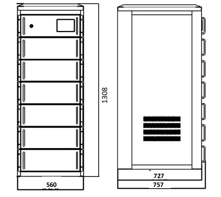 Solar cell cabinet For Home 50KWH Solar And Storage 50KW Energy Saving Equipment