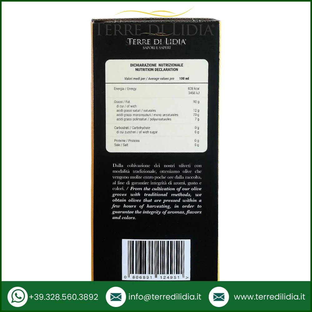 Selected Quality Evo Cold Pressed Italian Extra Virgin Olive Oil Bag in box Spineto 3 L