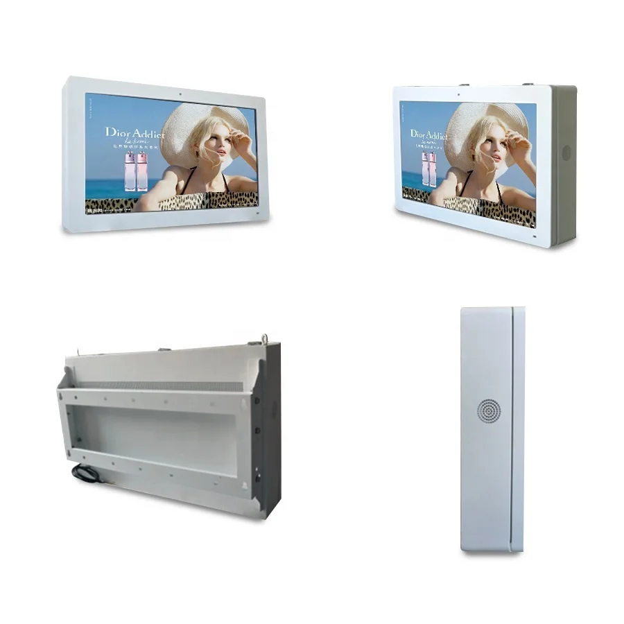 3000nits 85 inch outdoor tv 32inch wall mounted OOH advertising lcd screen outdoor digital totem