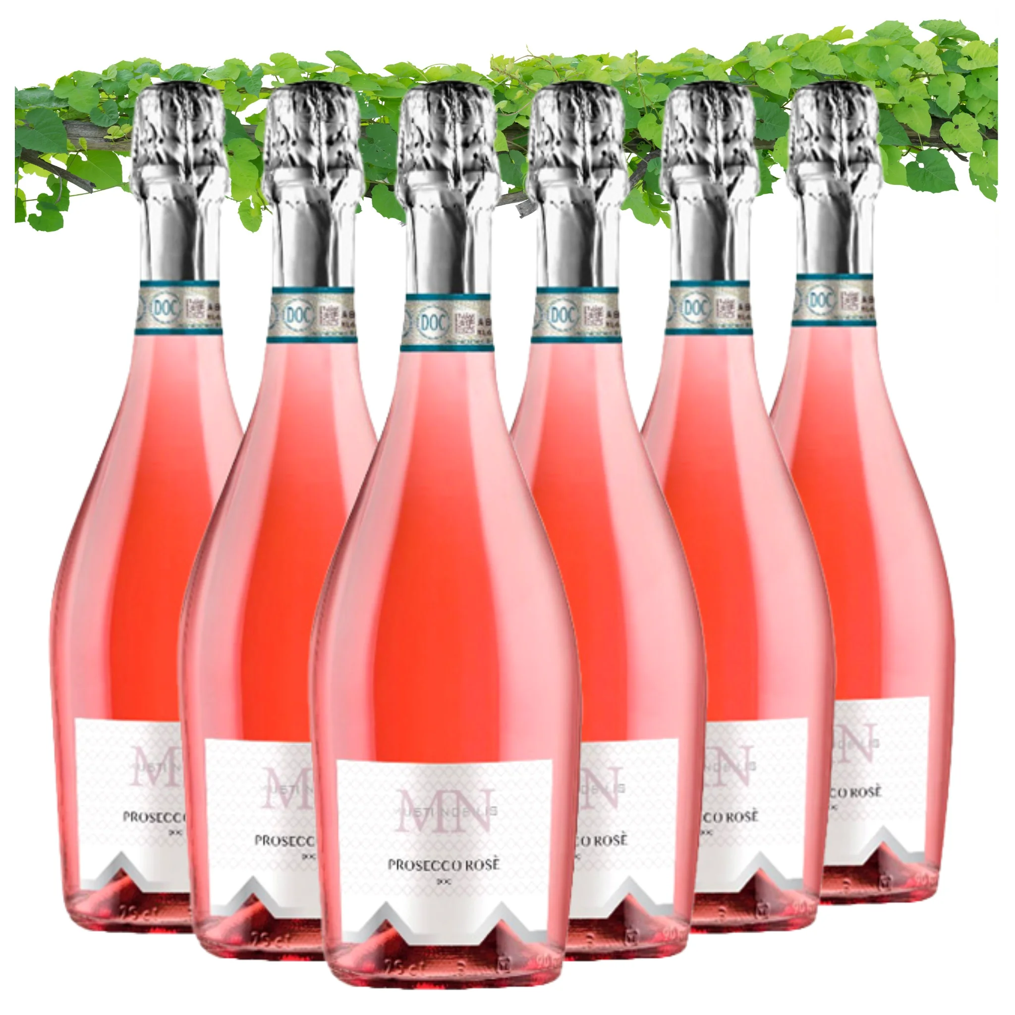 Top Italian Prosecco DOC Rose - Musti Nobilis - Rose Sparkling Wine - Wine bottles 750 ml alcohol 11%
