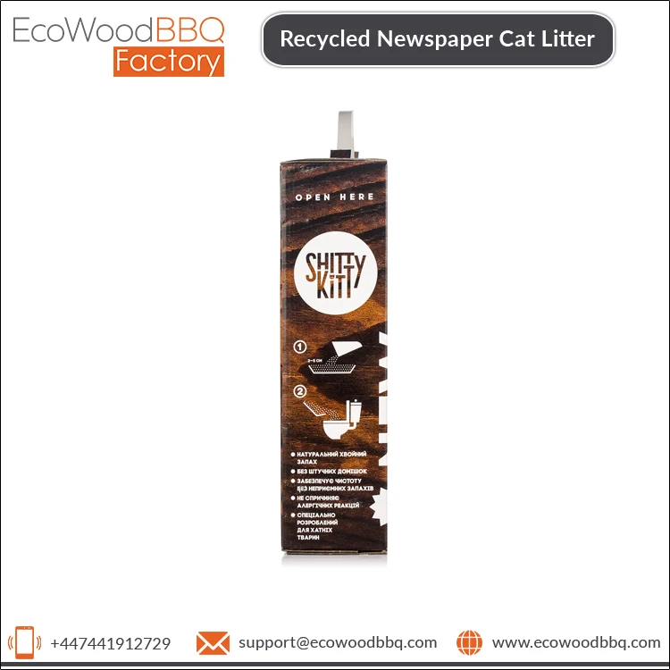 Superb Quality Eco Friendly Granulated Shape Biodegradable Recycled Newspaper Cat Litter