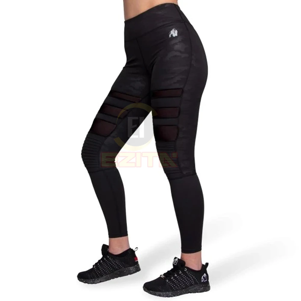 Велосипедные колготки Savanna, черные/хаки камуфляжные леггинсы для девочек