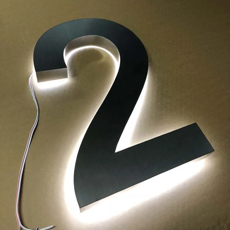 
CE RoHs certification custom led letter sign 3d led backlit house number 