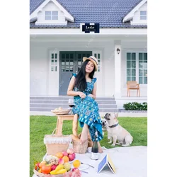 Best Seller Thai Casual Womens Dresses Premium Products Hand Made By Lada Lanna Collection 013