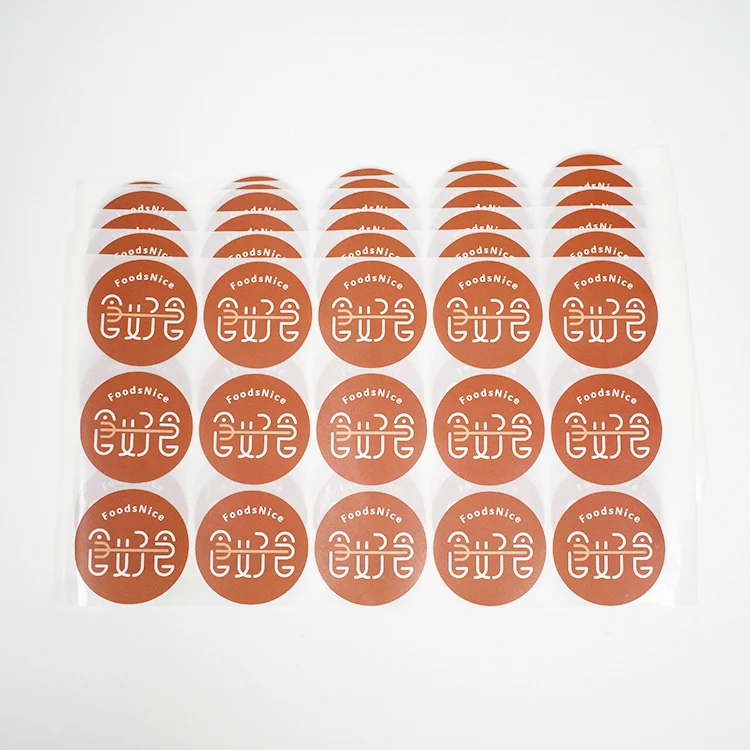 5.5 x 5.5 cm Sticker Waterproof Matte Lamination coated paper sticker print your logo