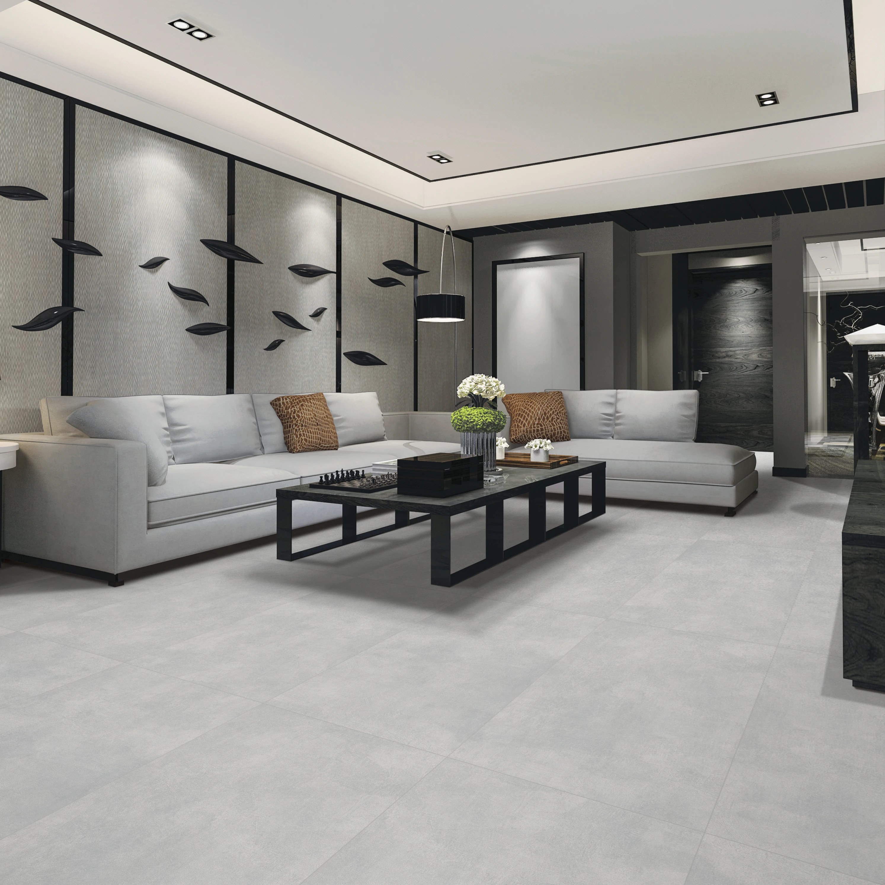 Нескользящая плитка из серого фарфора в деревенском стиле, плитка бетонного вида, цветная плитка в деревенском стиле, глазурованная плитка 600x1200 мм