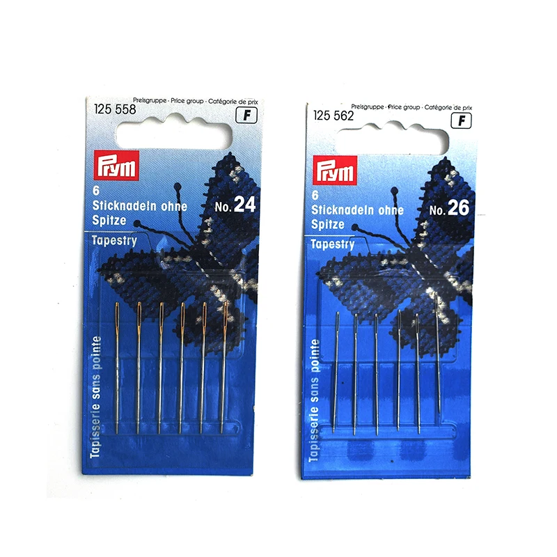 Wholesale Prym Embroidery Stainless Steel Tapestry Needles Hand-sewing Sewing Needle, Pack of 6