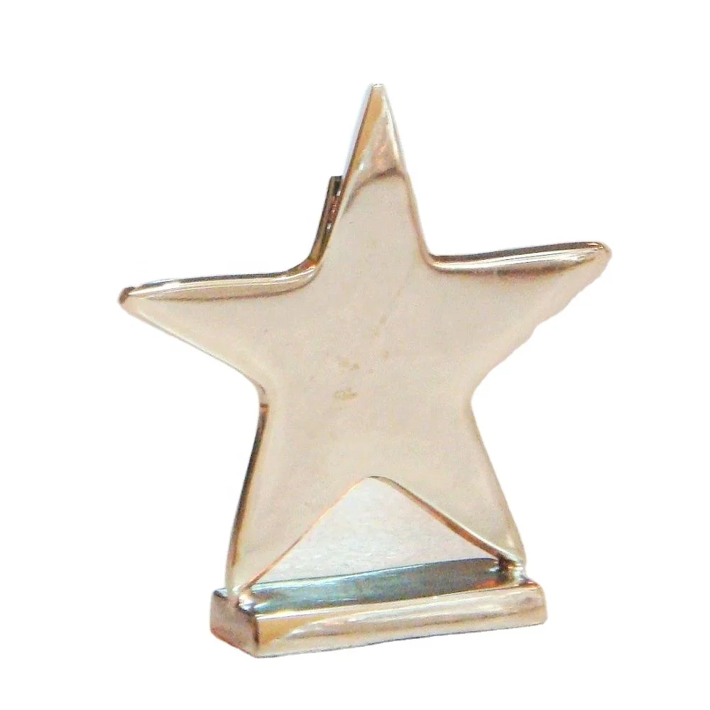 Держатель для карт со звездами из алюминия металла с никелевым покрытием серебристого цвета