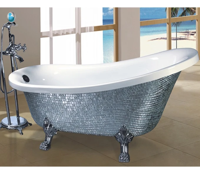 C6305 Classic Design Freestanding tiger Claw Foot Bath Tubs in Black