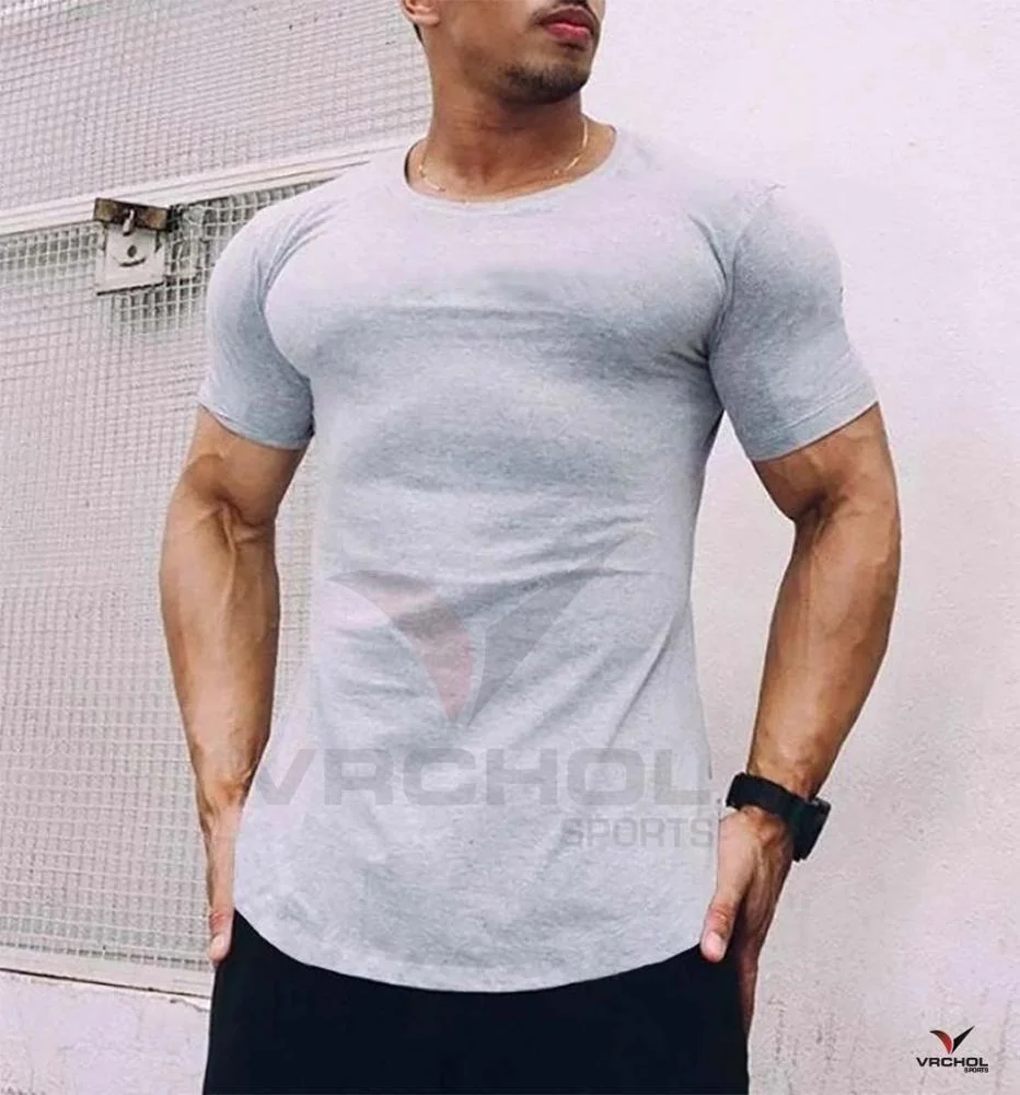 Muscle Guys новая однотонная одежда для фитнеса Спортивная футболка/Мужская футболка для тренировок футболка для тренажерных залов
