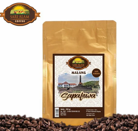 KOPI COFFEE SARI ALAM ROBUSTA MALANG EAST JAVA INDONESIA ROASTED BEAN