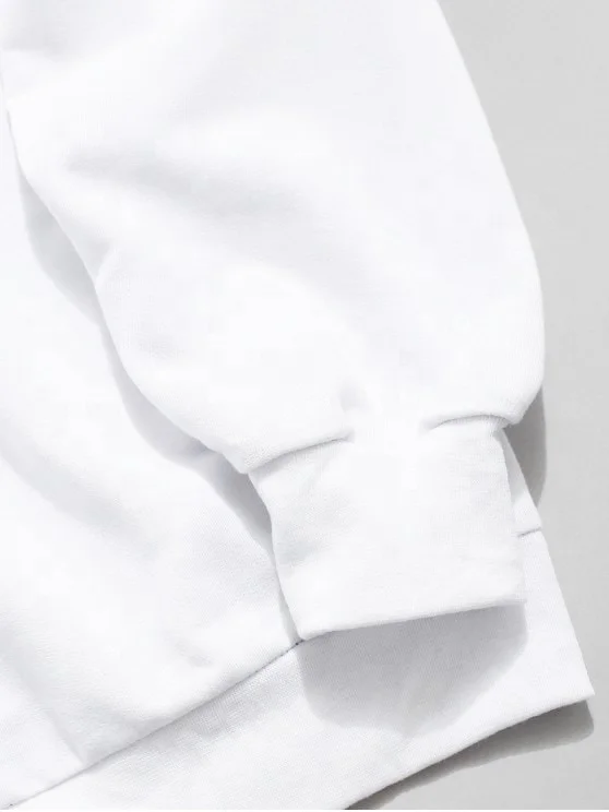 Wholesale Custom Oversized Man Pullover Hoodies Heavyweight Streetwear Fashion Men Hoodie Half Black Half White Hoodies Men