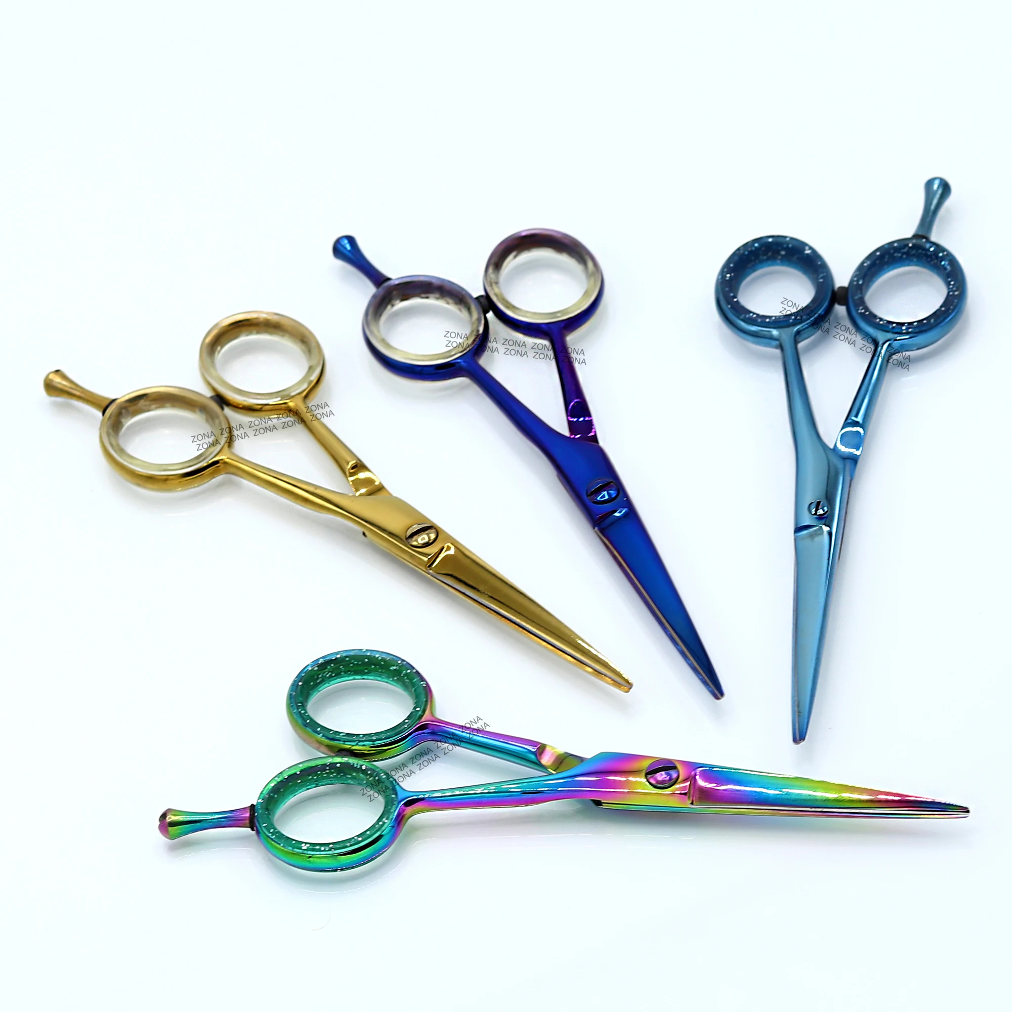Get Custom Private Label Hairdressing Scissors Multicolor Hair Scissors Stainless Steel Barber Scissors and Razor