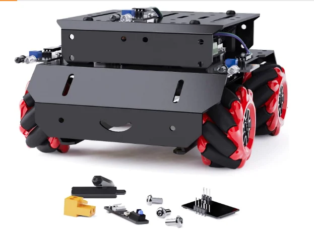 AARK Mega Robot Kit Compatible with Raspberry Pi Metal Robot Car with Arduino IDE Robotics and Electronics Building STEM Toys