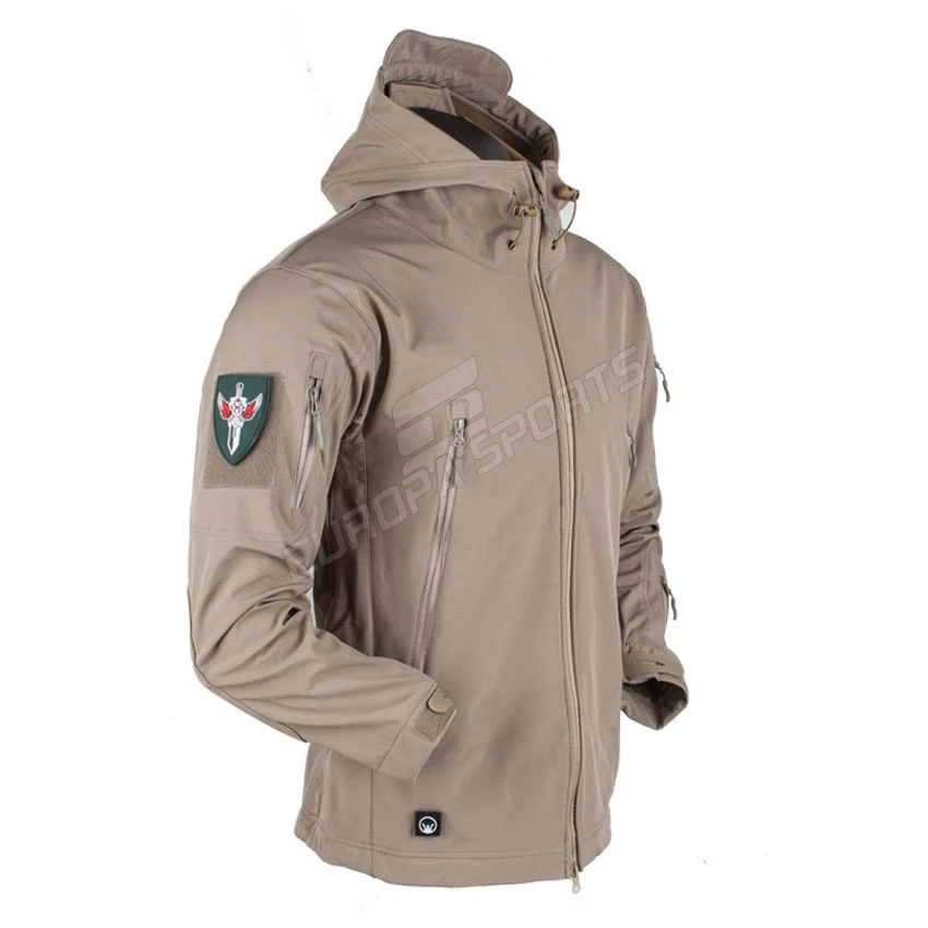 
Wholesale Outdoor Softshell Breathable Army Coat Hoodie Waterproof Camping Hunting Military Tactical softshell Jacket 