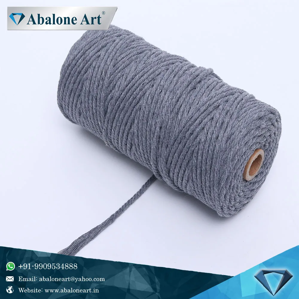  Ушка искусства по индивидуальному заказу для прикрепления этикеток из натурального ручной работы; Цвет серый; Хлопок Макраме Веревка Шнур высокое качество низкая цена