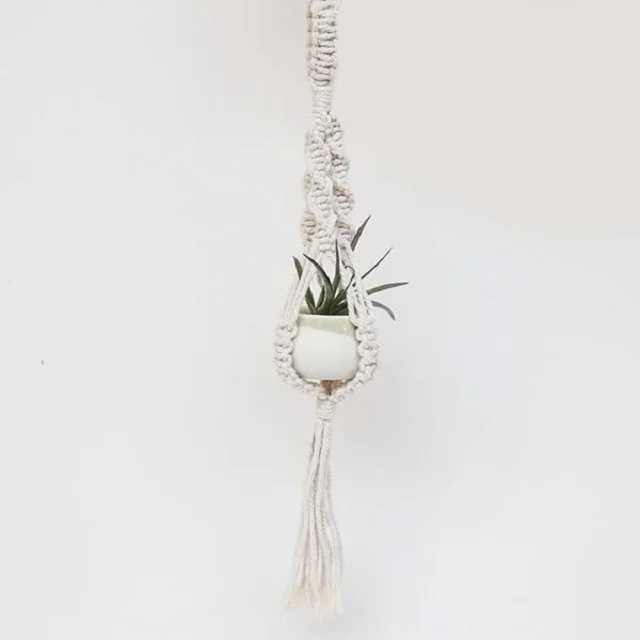 Macrame Plant Hangers Home Decor Hanging Plant Shelf Indoor Wall Planter Wholesale ceramics Flower Pot Holder Plant Hanger