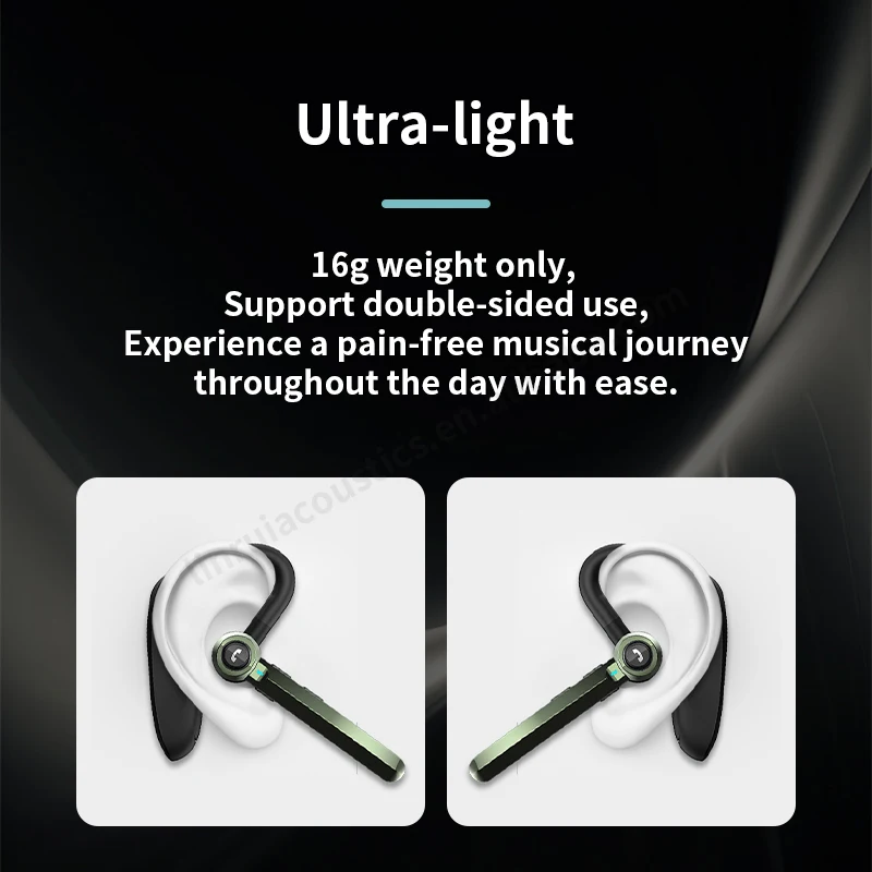 In stock super battery business earhook headphone handsfree driving wireless earphone waterproof sports headset with microphone