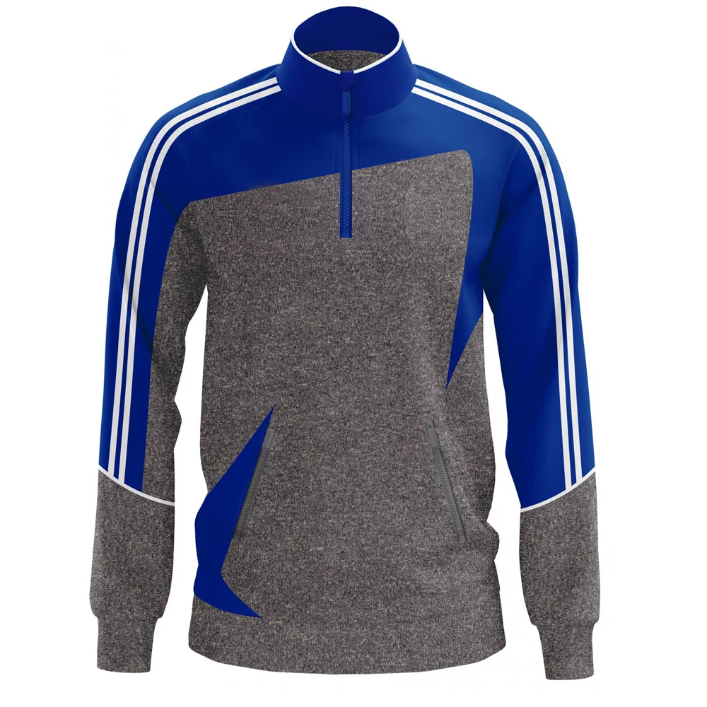  Зимняя флисовая куртка GAA из полиэстера с модным воротником и индивидуальным логотипом 1/4 топ на молнии в непрерывном стиле