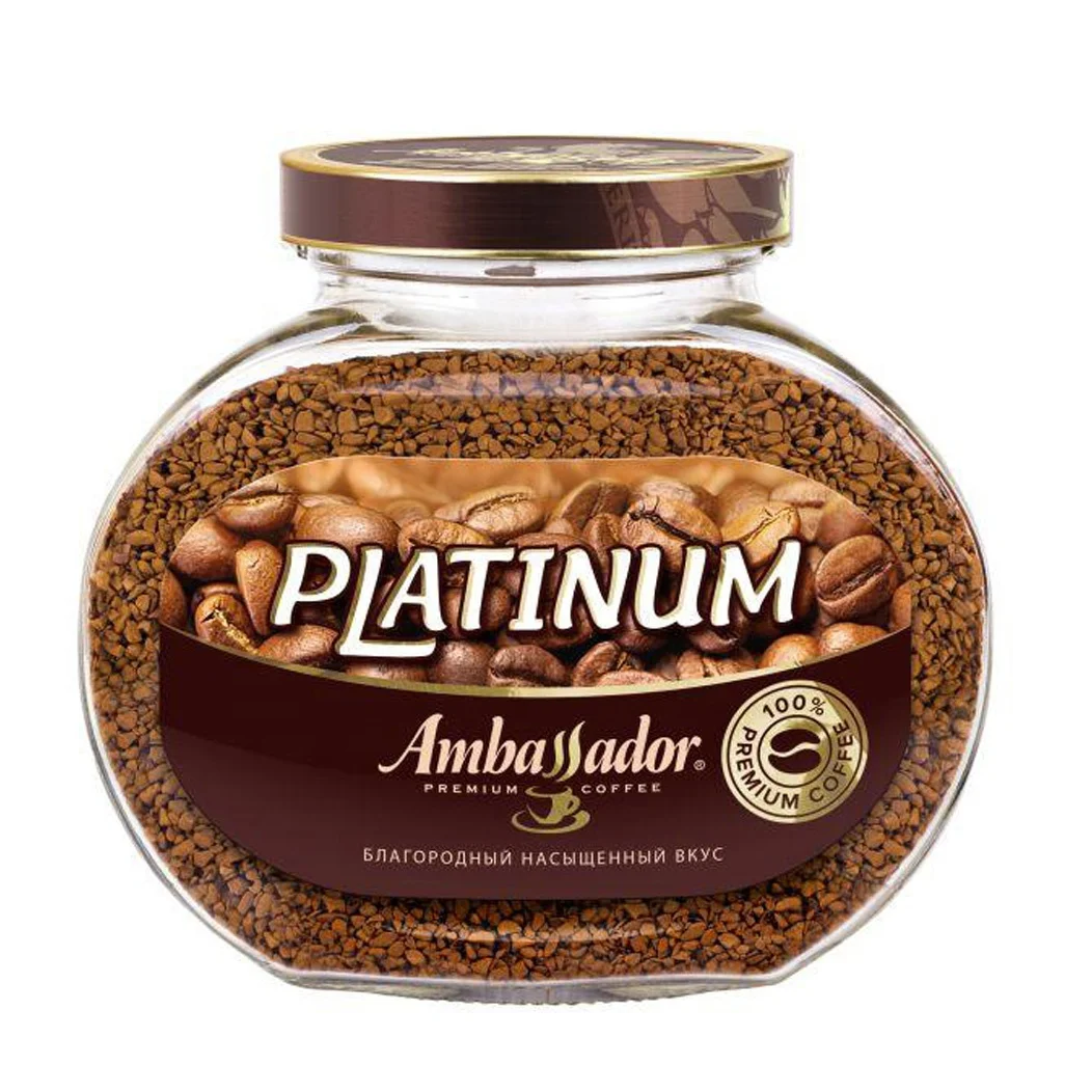 
 Растворимый кофе, изготовленный из высокогорной смеси арабики, изысканный вкус и аромат, банка St/B 190 г * 6 шт. (Sl 12) (PAL132) Strauss  