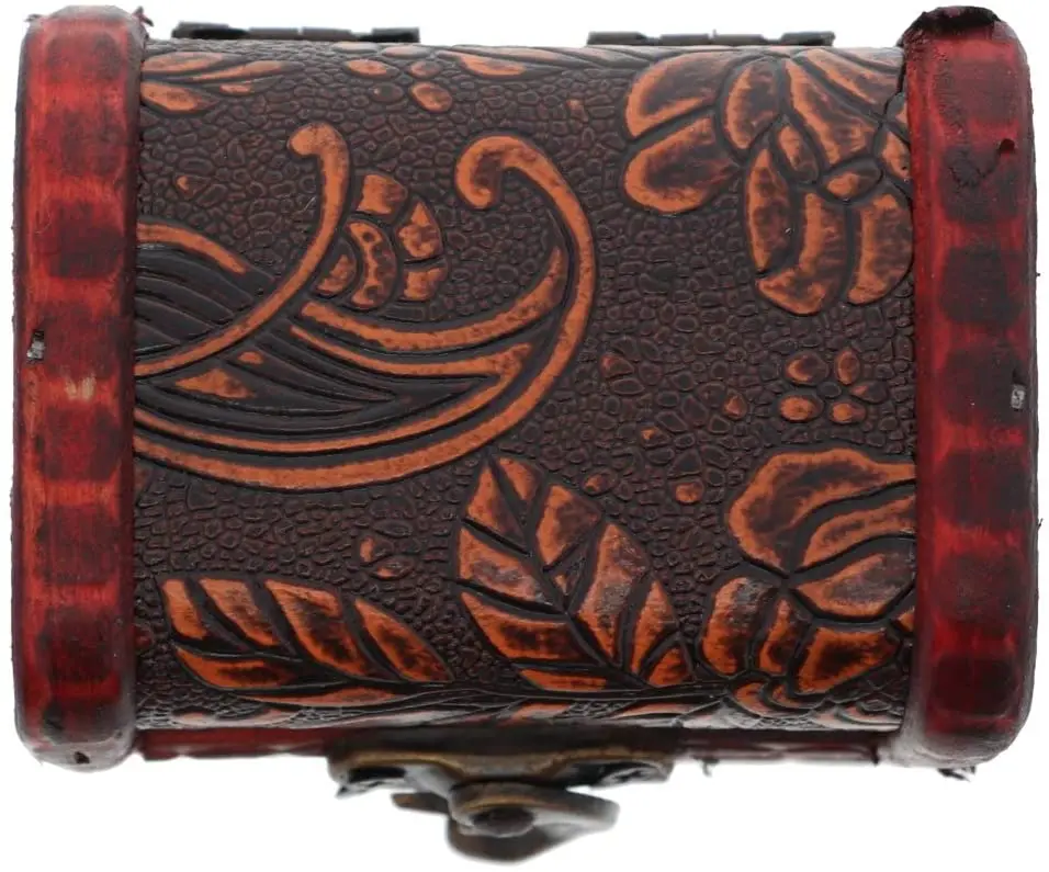 Wholesale Treasure Chest Box Mini Treasure Box Wood Pirate Treasure Box Vintage Wooden Jewellery Case