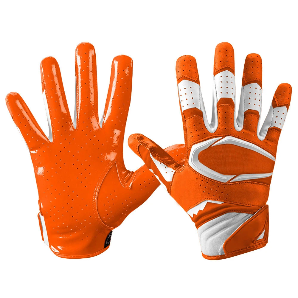 Premium Quality American Football Gloves made with 100% Leather Of Solid Pattern in Pakistan