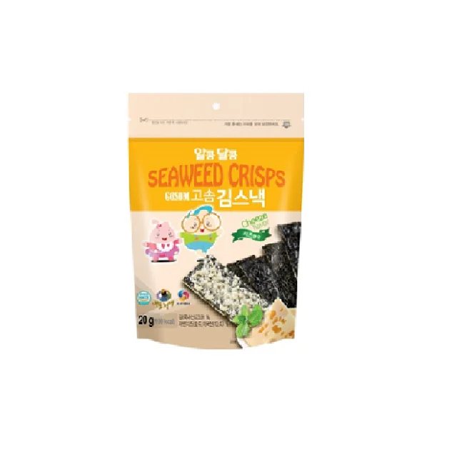 Premium quality crispy seasoned seaweed snack made in Korea