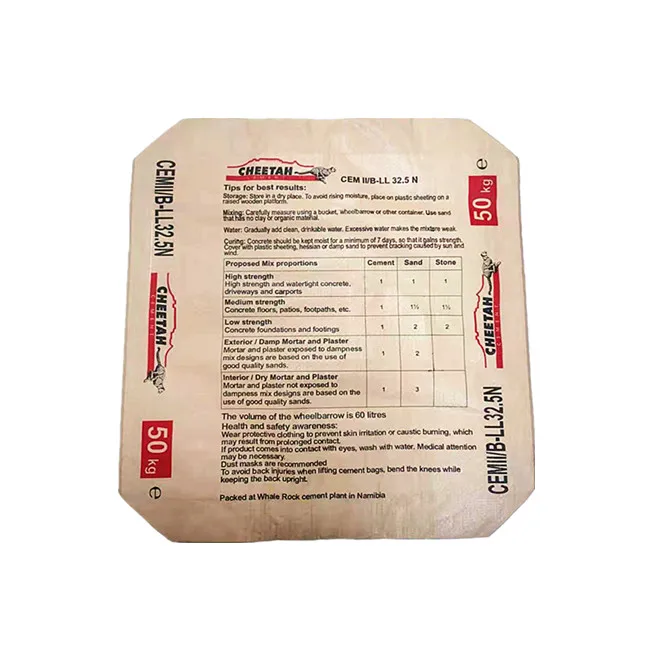 
25kg Block bottom PP woven valve bag cement bag pp bags recycling 