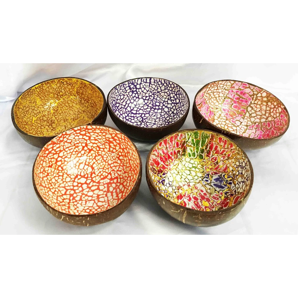 Hand painted Vietnam coconut shell bowl good best quality