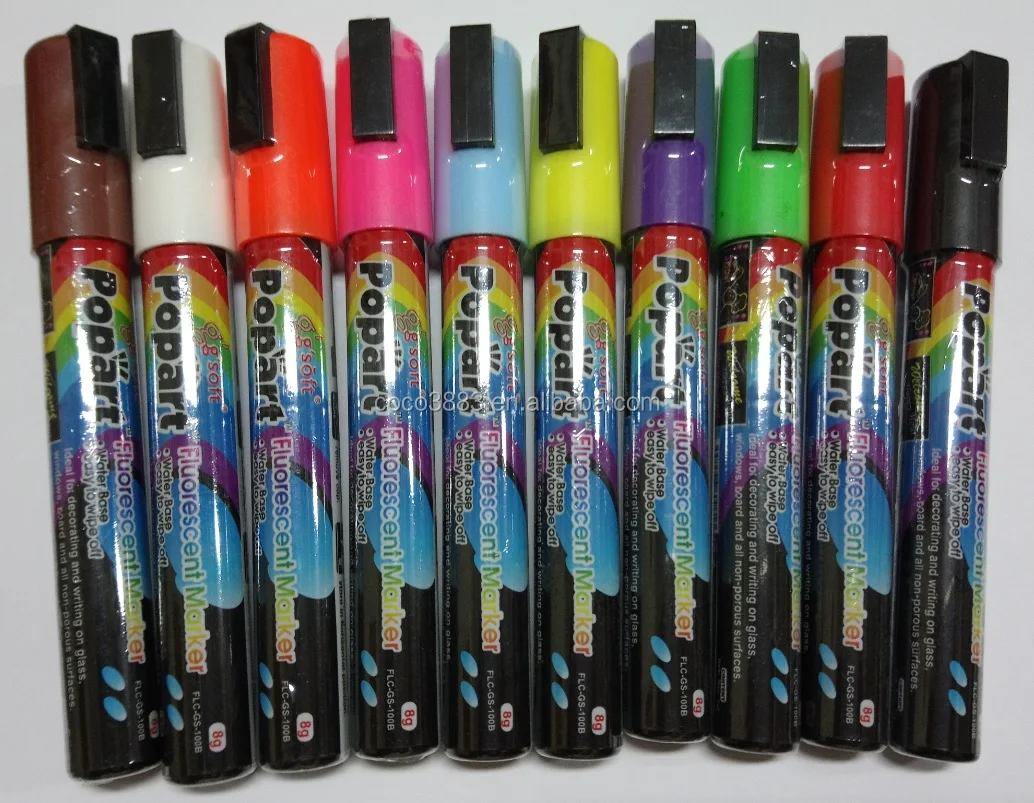  Best for LED board fluorescent 5.5 mm Reversible tip glass chalk