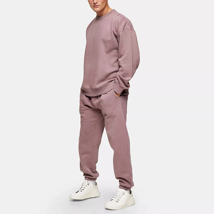 
Gama sports Unisex custom oversized wash sweatshirt and jogger set casual pullover track suit 