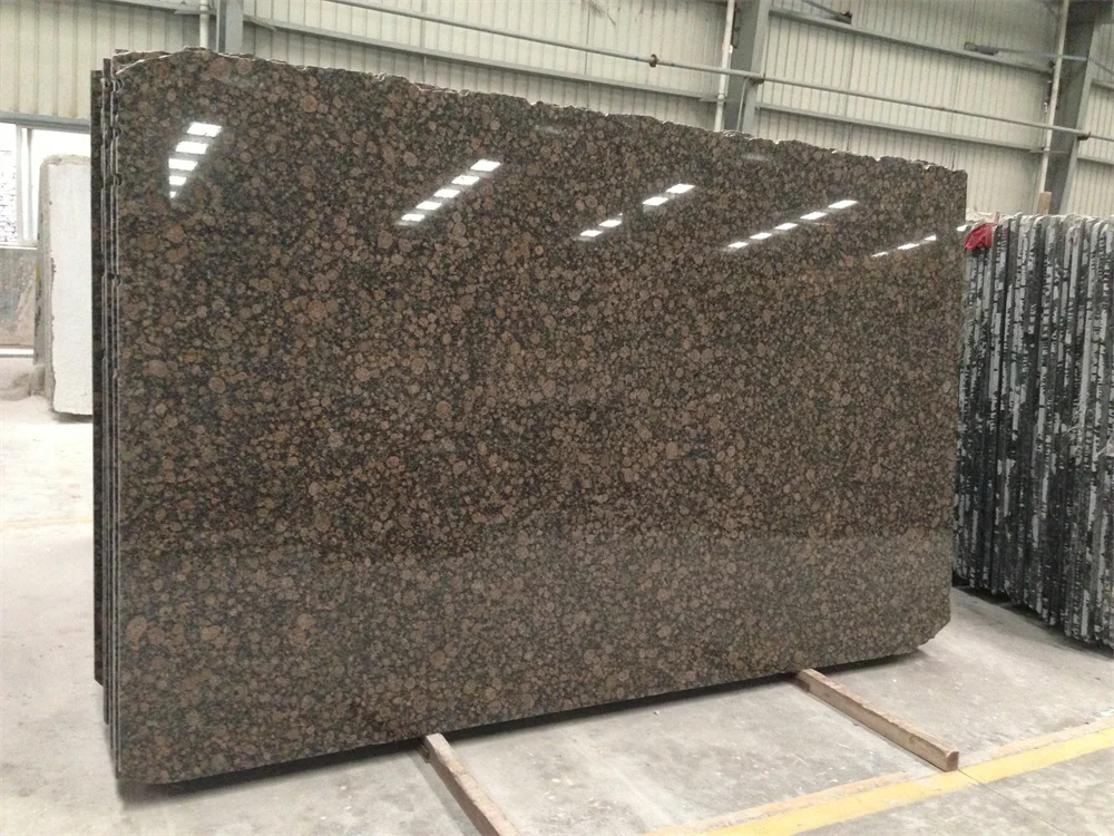 Wholesale Price Polished Brown Natural Stone Baltic Brown Granite Slab For Interior Decoration