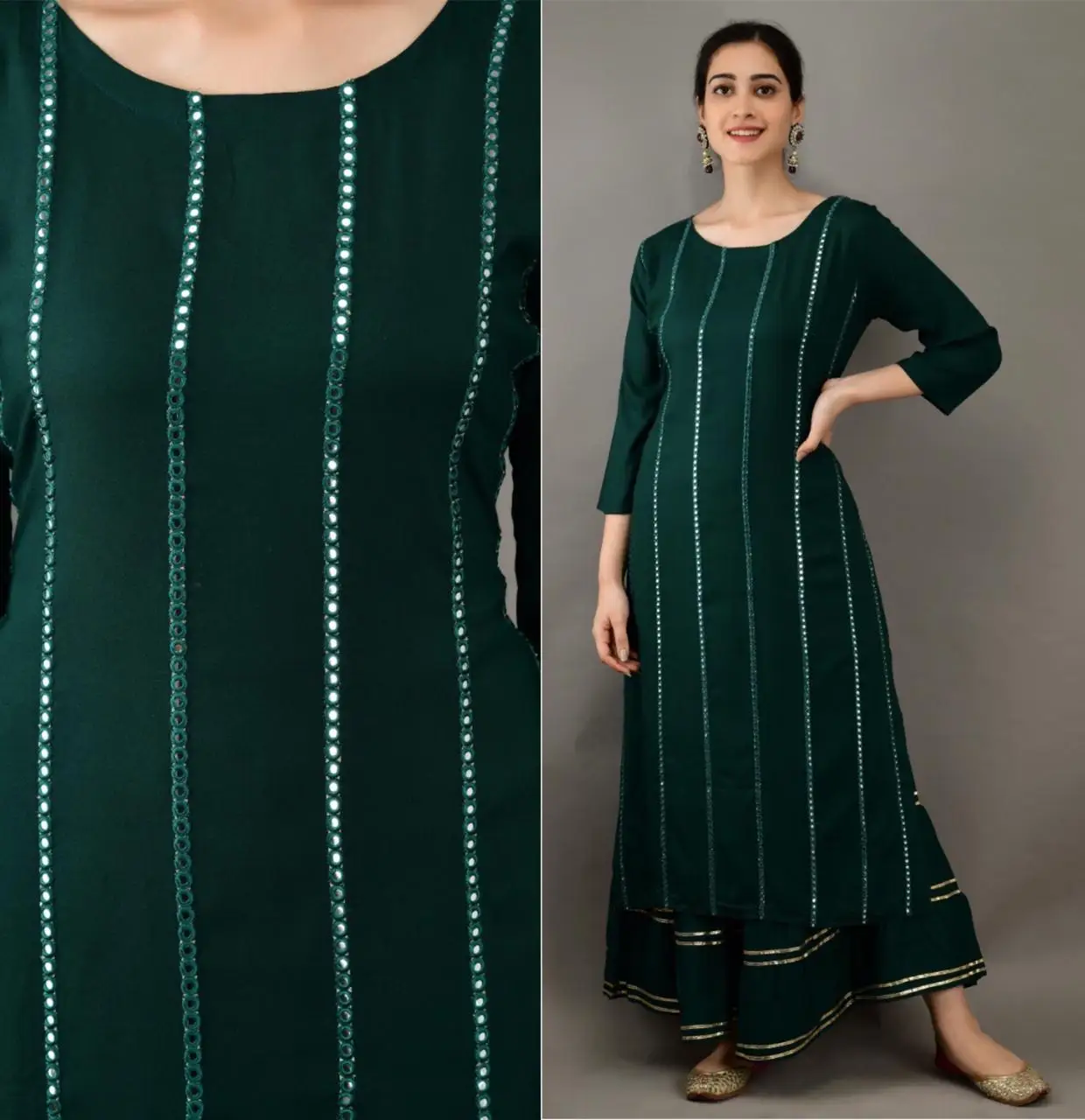 Обычная одежда новейший дизайн искусственный шелк прямой крой Kurtis Оптовая