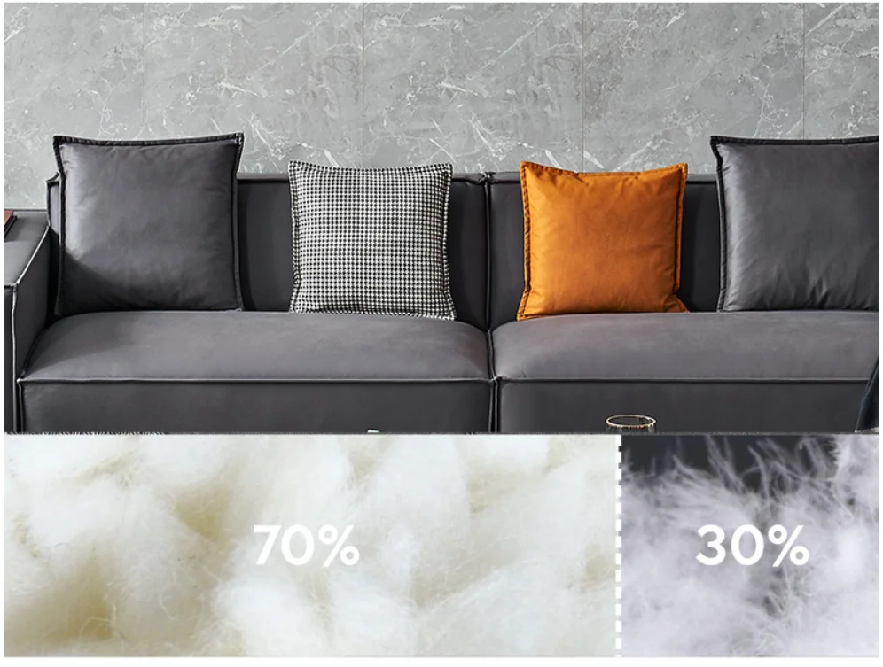 YASITE Luxury Fabric Sofa Upholstery Modern  Italian Iiving Room Sofa