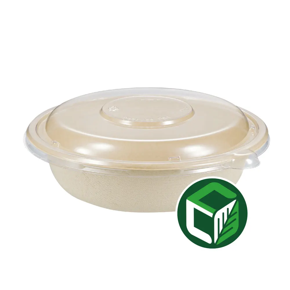 
Заводская круглая миска с крышкой с покрытием CPET/PPCoating 32 унции 